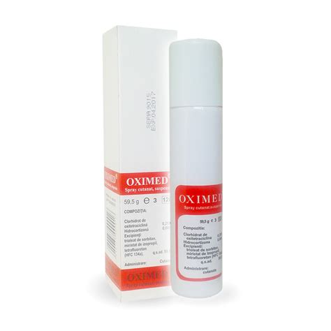 la ce se foloseste oximed spray|Prospect Oximed spray cutanat, 59,5 g, Mebra